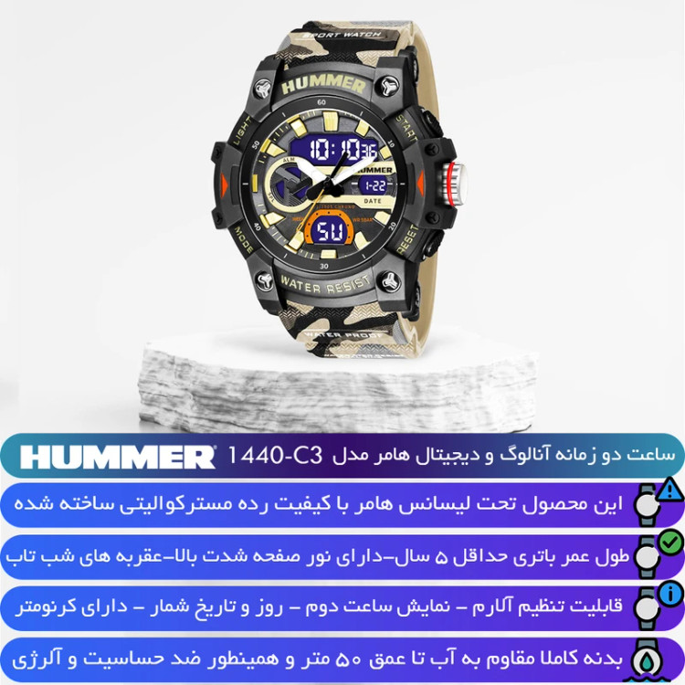 ساعت مردانه هامر مدل HM-1440