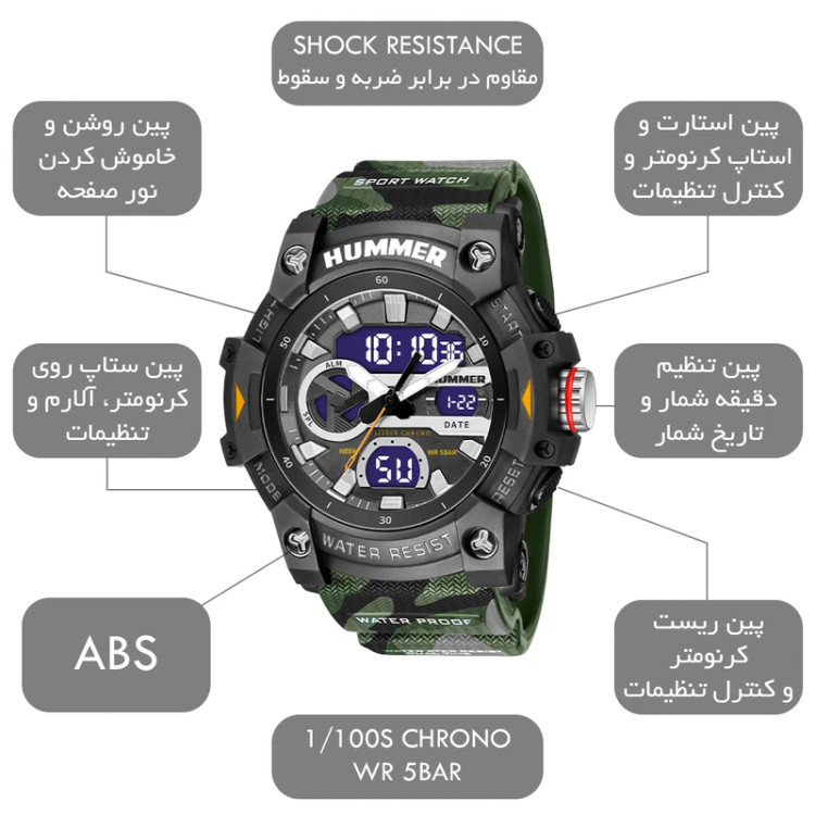 ساعت مردانه هامر مدل HM-1440